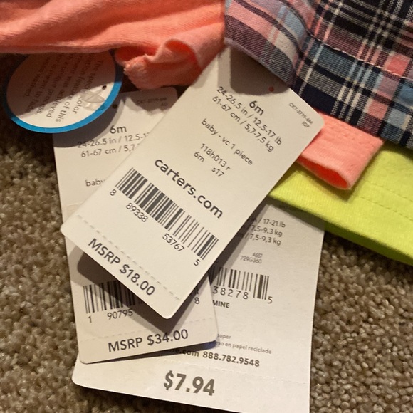 NEW • 5pc Baby Boys Lot • 6mo • Short Sets & Romper - Picture 10 of 10